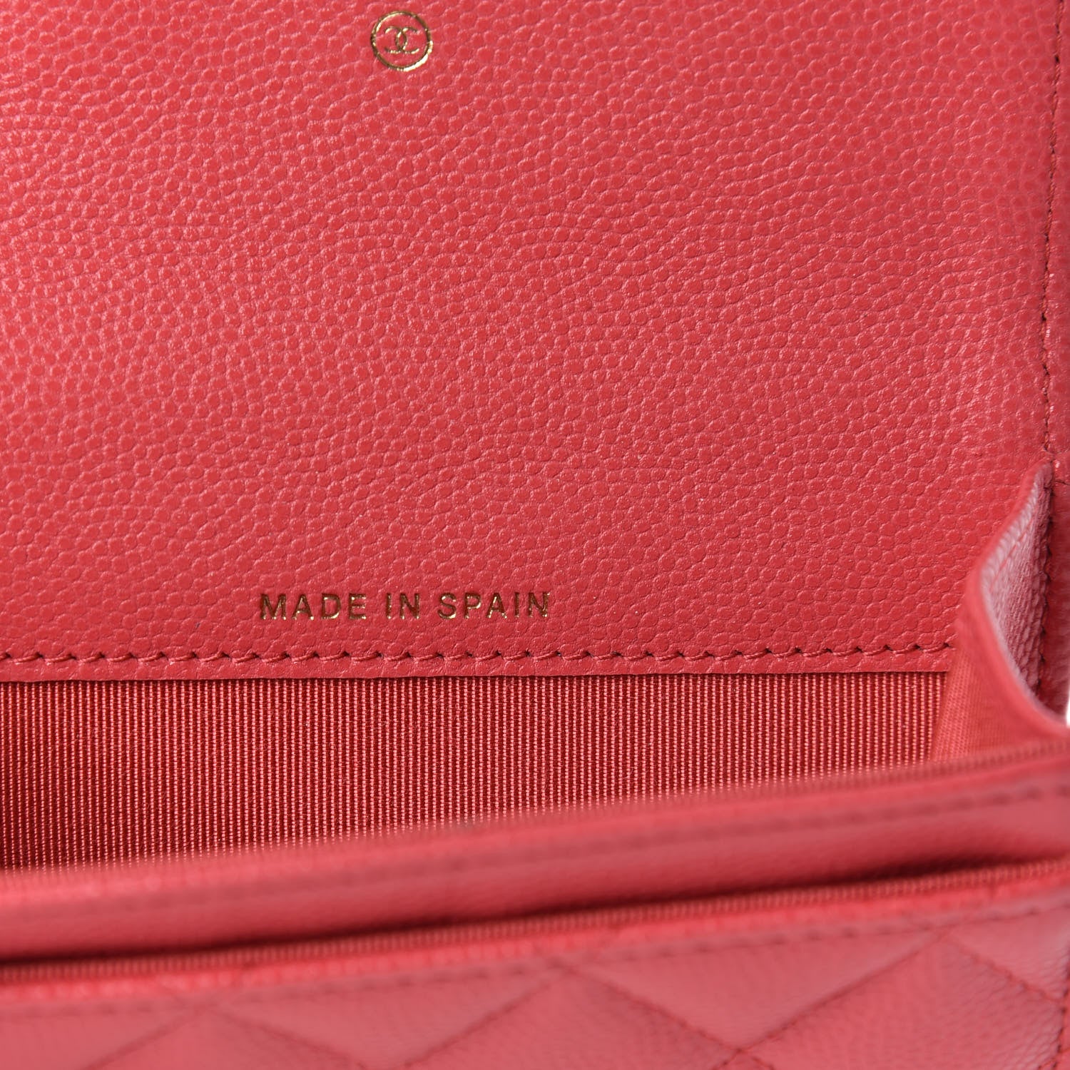 Chanel Caviar Quilted Flap Card Holder Dark Pink 6 of 8
