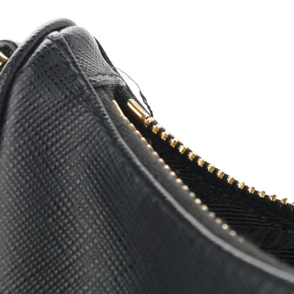 Prada Saffiano Lux Re-Edition 2005 Shoulder Bag Black 12 of 12