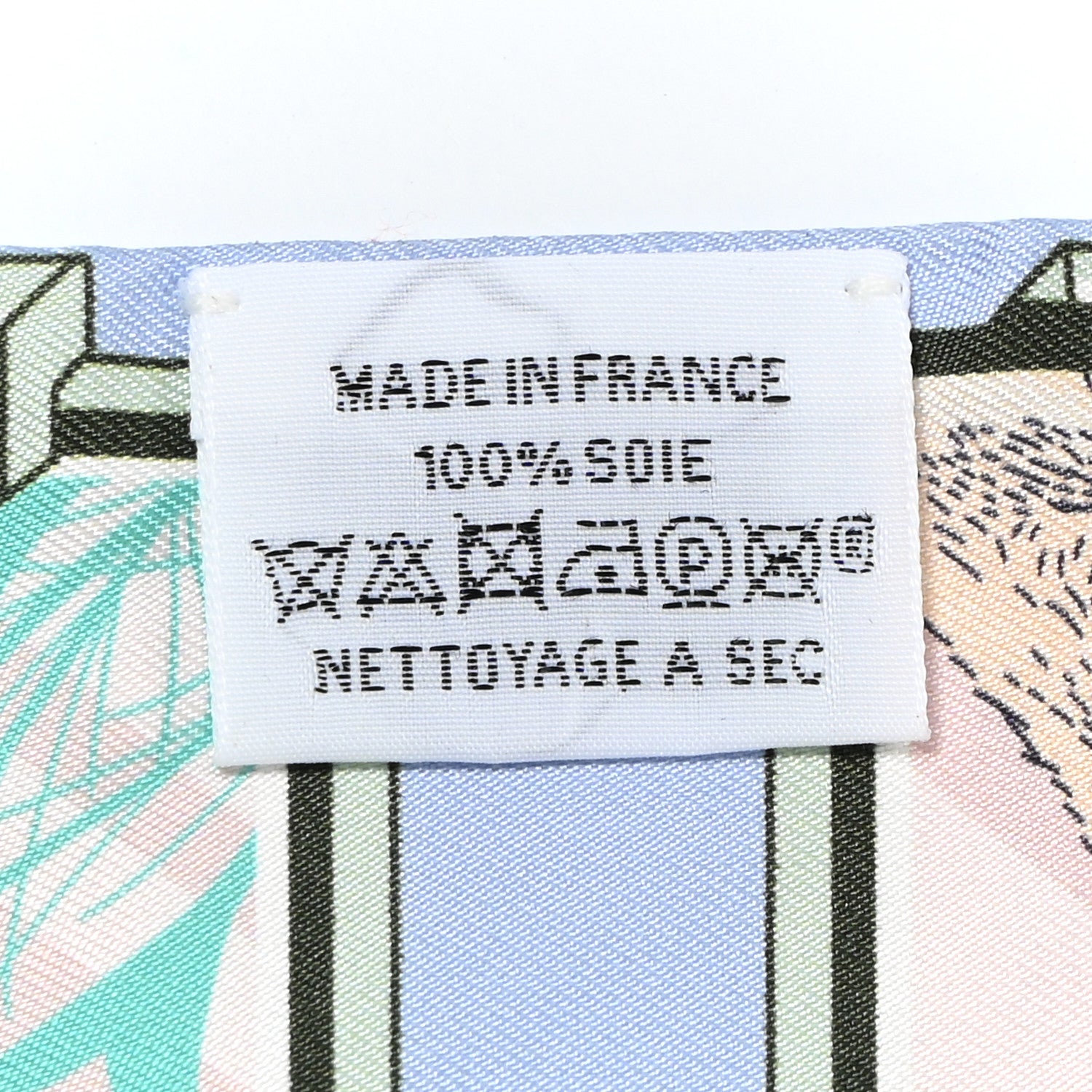 Hermes Silk Story Twilly Blue Pale Rose Vert 4 of 9