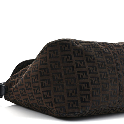 Fendi Zucchino Vitello Mama Baguette Black Moro 6 of 7