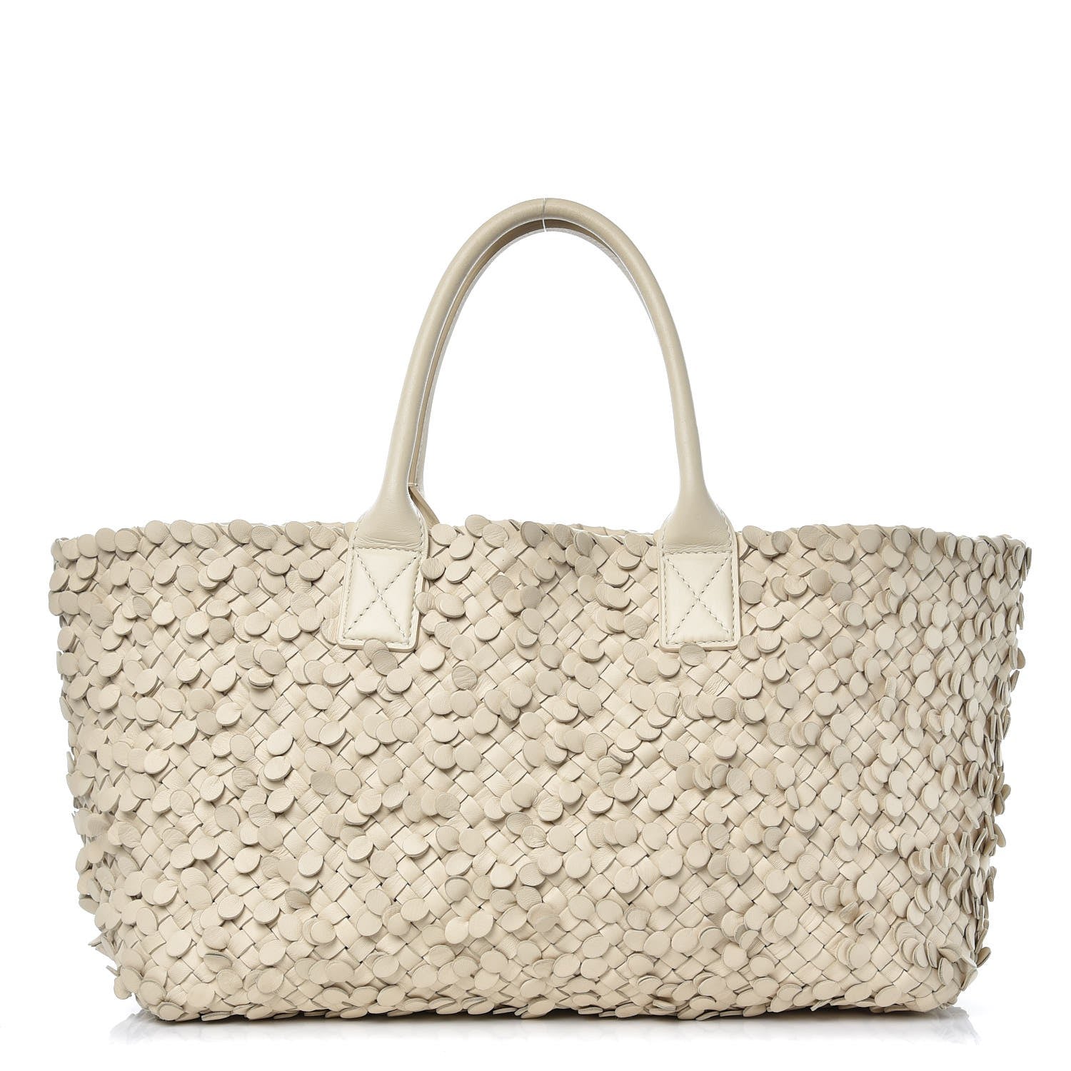 Bottega Veneta Nappa Intrecciato Medium Paillettes Cabat Cream 1 of 10