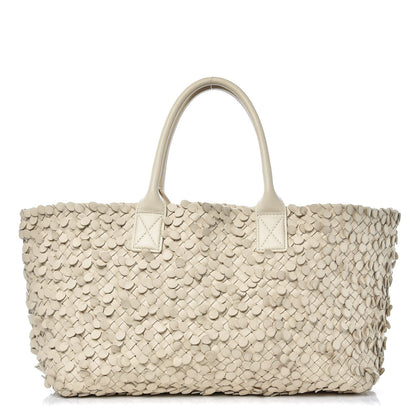 Bottega Veneta Nappa Intrecciato Medium Paillettes Cabat Cream 1 of 10