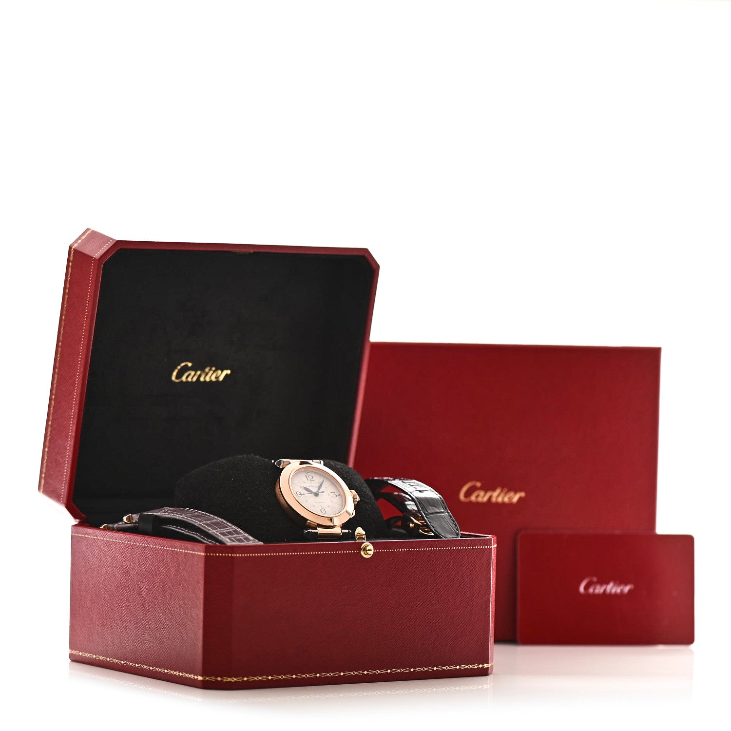 Cartier Stainless Steel 18K PInk Gold 35mm Pasha C Automatic Watch 6 of 6