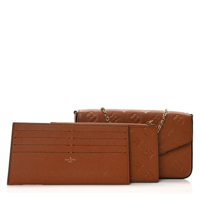 Louis Vuitton Empreinte Pochette Felicie Chain Wallet Cognac 3 of 12