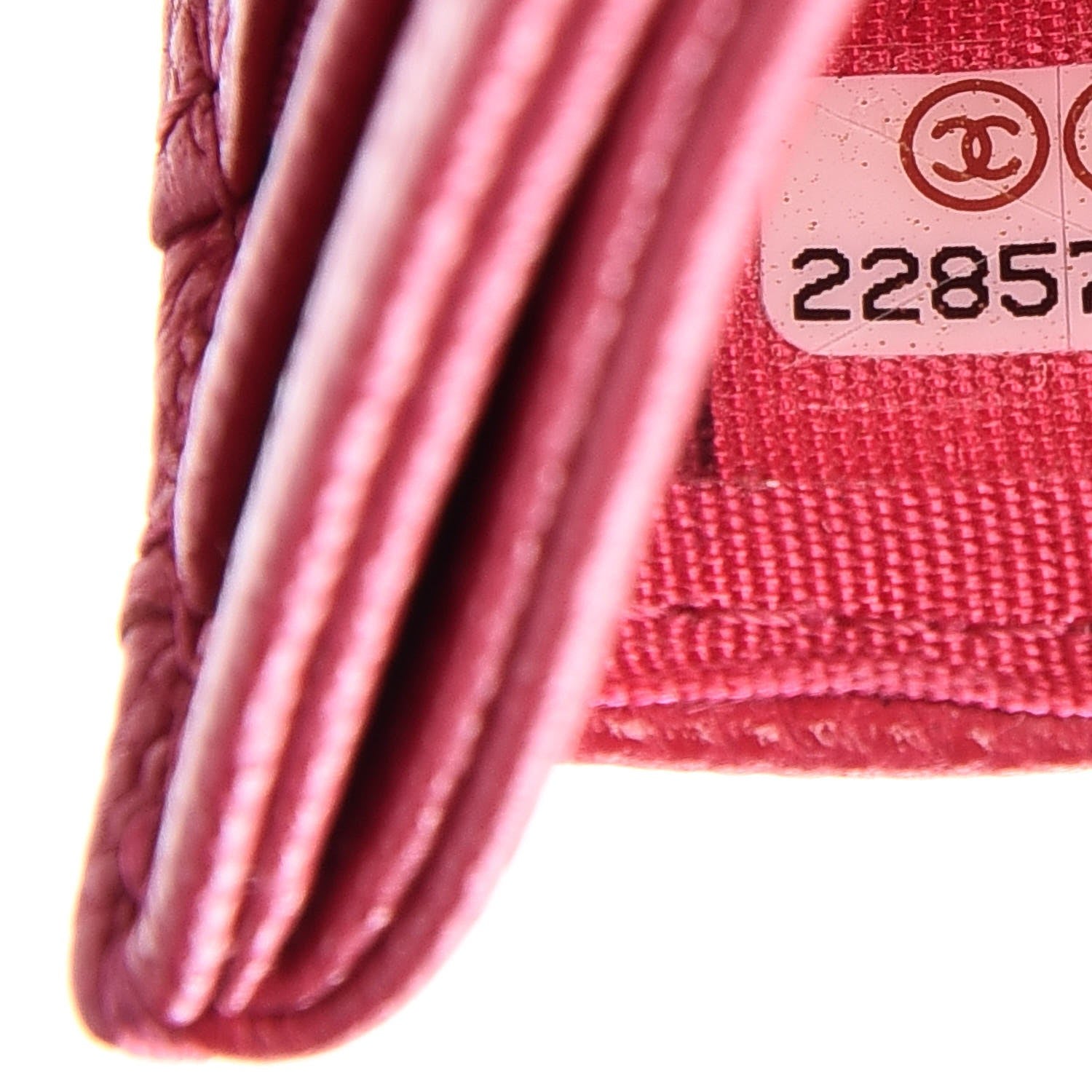 Chanel Caviar Camellia Embossed Card Holder Fuchsia 8 of 9