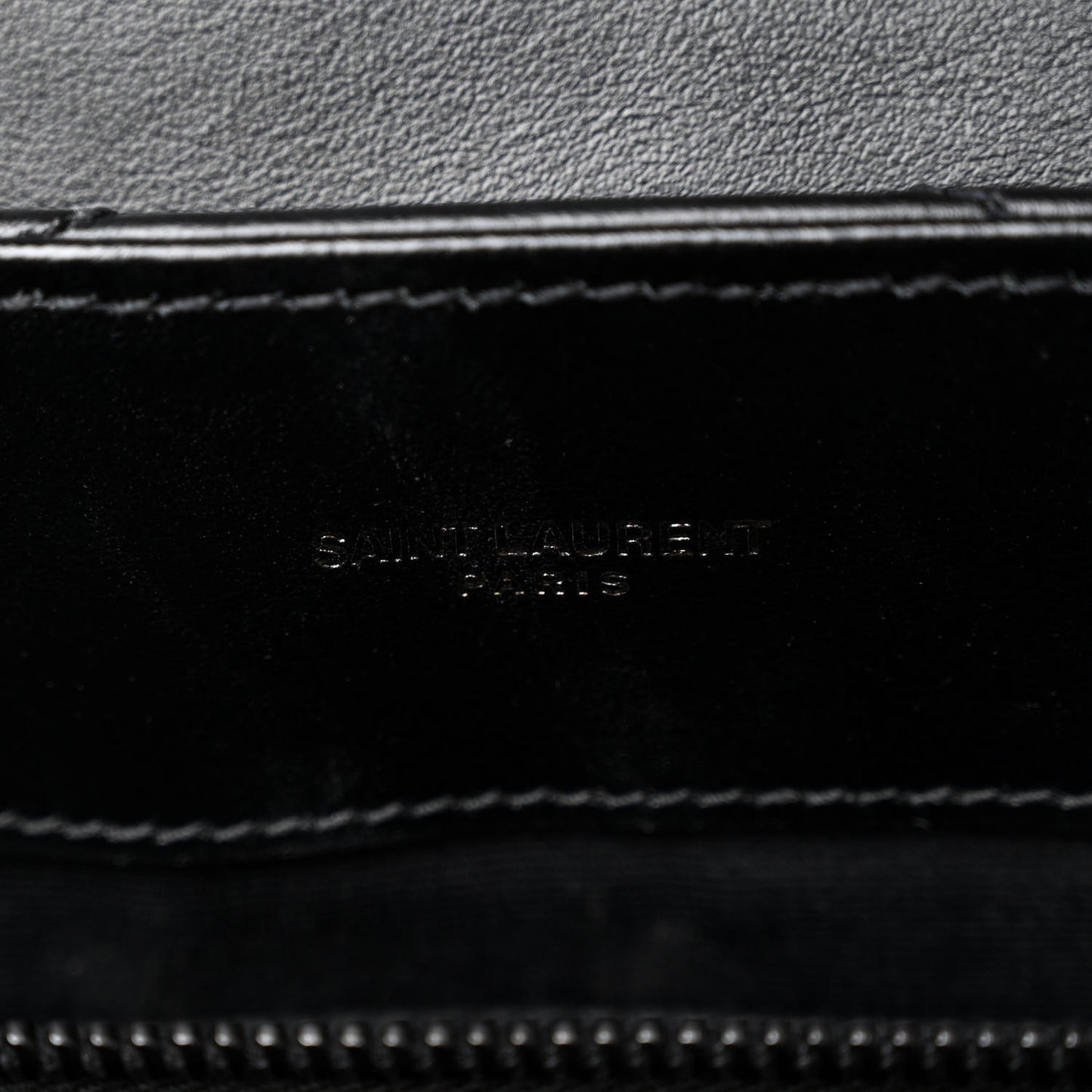 Calfskin Y Quilted Monogram Monochrome Medium Loulou Chain Satchel Black