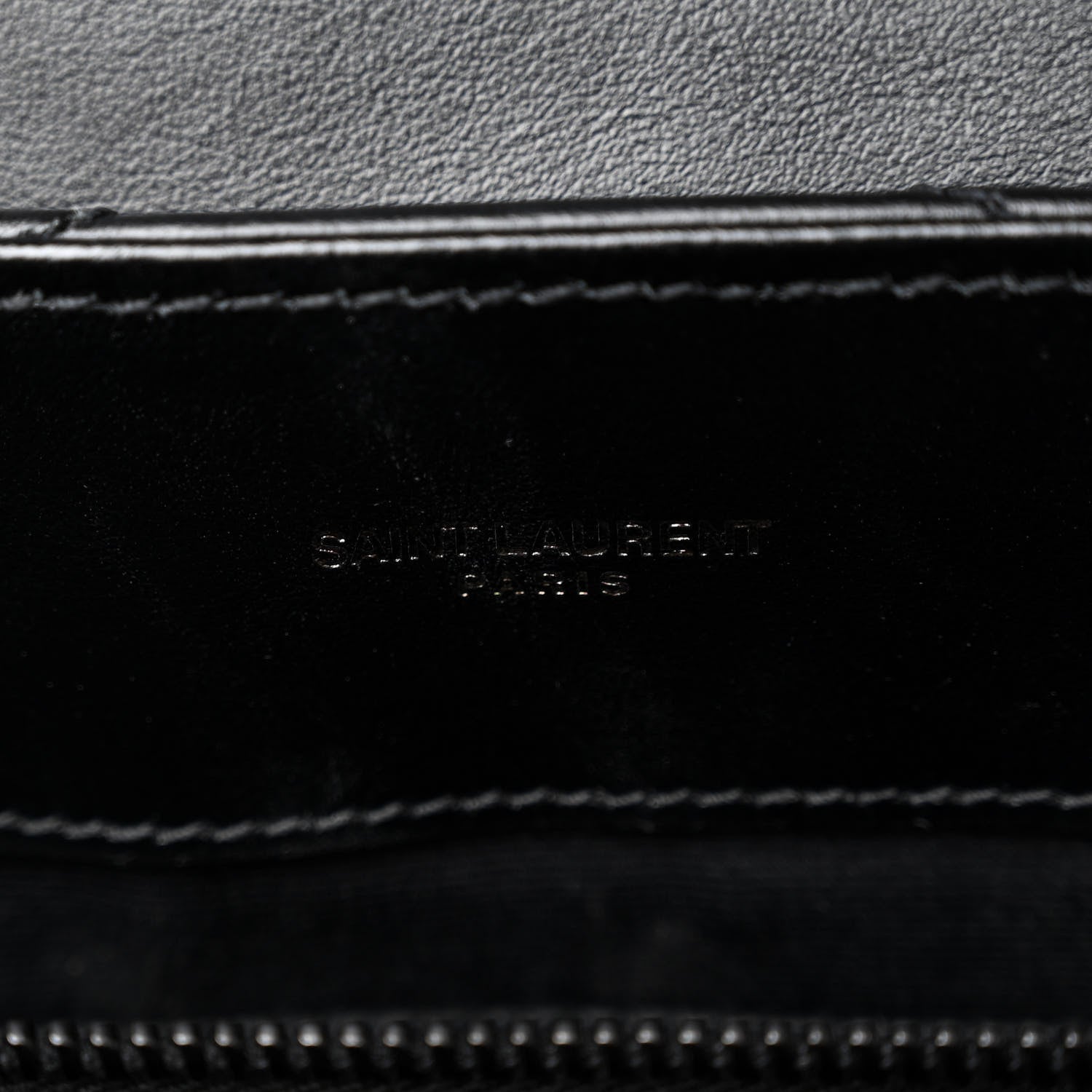 Saint Laurent Calfskin Y Quilted Monogram Monochrome Medium Loulou Chain Satchel Black 6 of 13