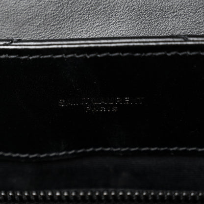 Saint Laurent Calfskin Y Quilted Monogram Monochrome Medium Loulou Chain Satchel Black 6 of 13