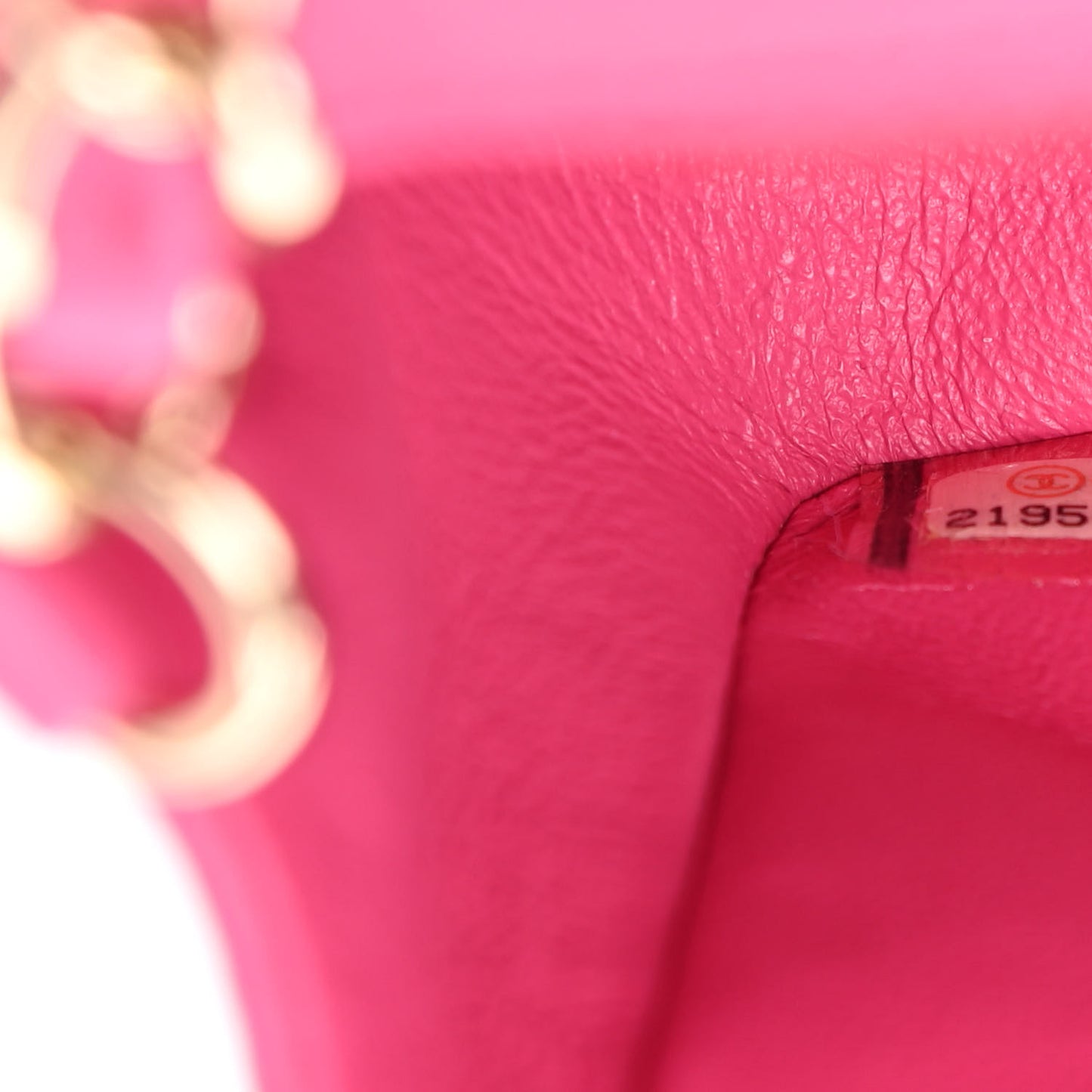 Lambskin Quilted Mini Rectangular Flap Fuchsia