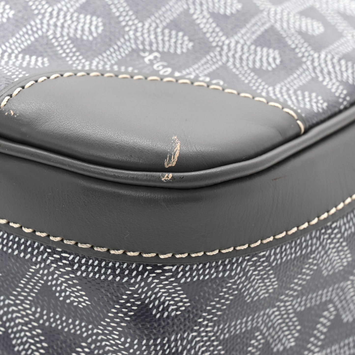 Goyardine Ambassade MM Briefcase Grey
