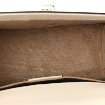 Gucci Calfskin Mini Sylvie Top Handle Bag White 5 of 15