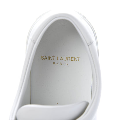 Saint Laurent Calfskin Mens Andy Velcro Strap Low Top Sneakers 39 White 7 of 8