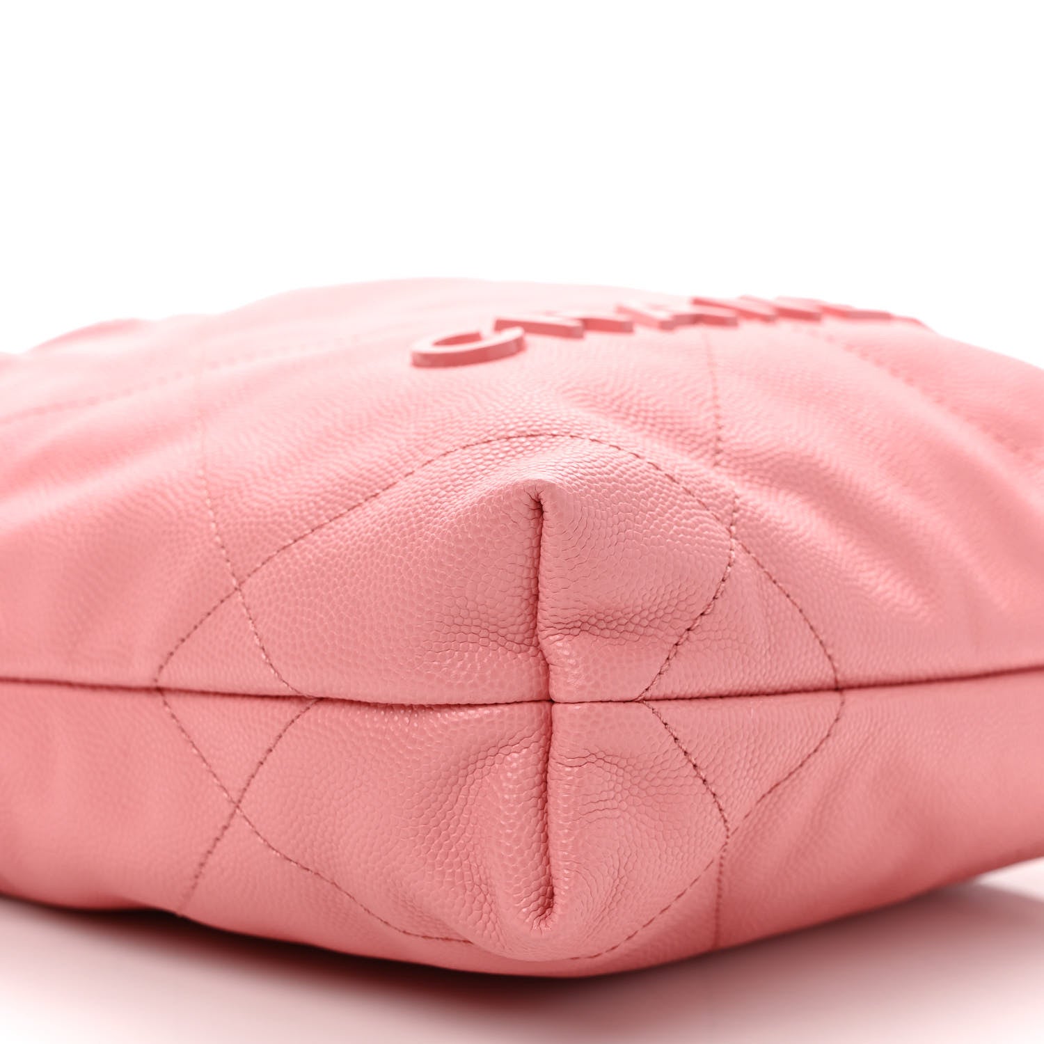 Chanel Shiny Caviar Quilted Mini Chanel 22 Coral 8 of 10