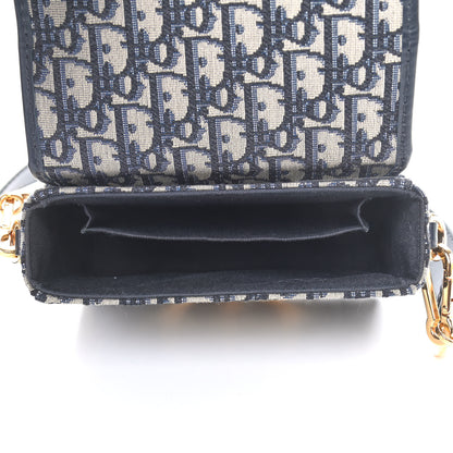 Christian Dior Oblique 30 Montaigne Box Bag Blue 4 of 8