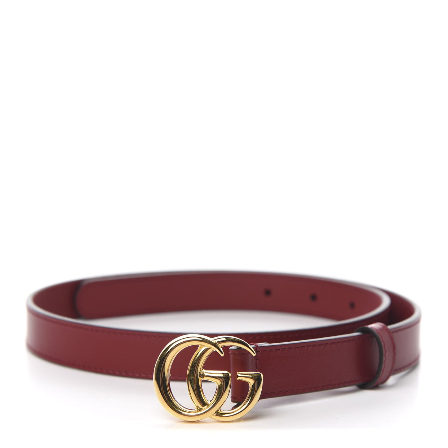 Plutone Calfskin Double G 20mm Belt 70 28 New Cherry Red