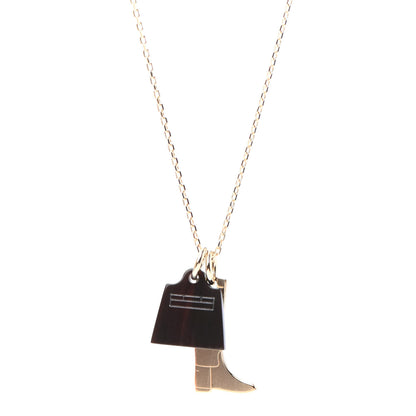 Hermes Permabrass Buffalo Horn Amulette Maroquinier PM Pendant Necklace 1 of 4