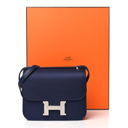 Hermes Silk Constance 18 Bleu Nuit 11 of 11
