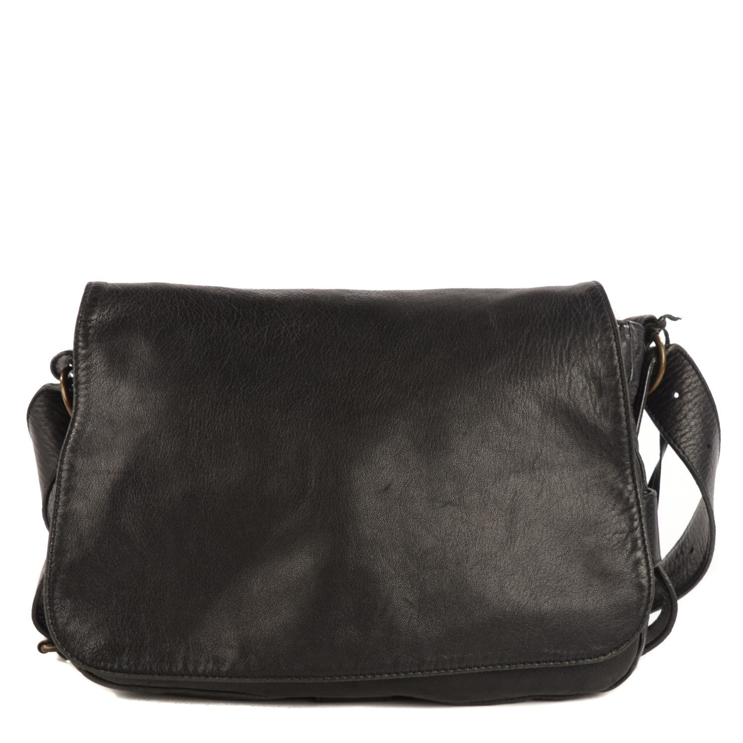 Balenciaga Chevre Flap Shoulder Bag Black 1 of 8
