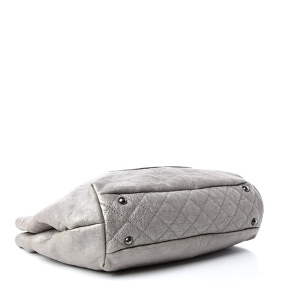 Chanel Calfskin Large Trianon Tote Grey 4 of 11