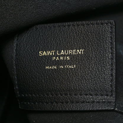 Saint Laurent Calfskin Large Shopping Tote Black 8 of 12