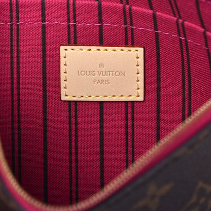 Louis Vuitton Monogram Neverfull MM GM Pochette Pivoine 6 of 7