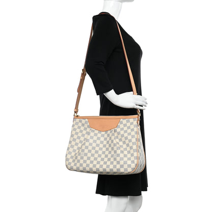 Louis Vuitton Damier Azur Siracusa MM 2 of 10