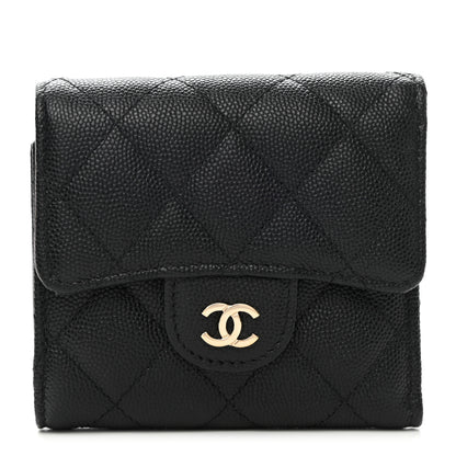 Chanel Caviar Quilted Small Flap Wallet Black 1 of 8