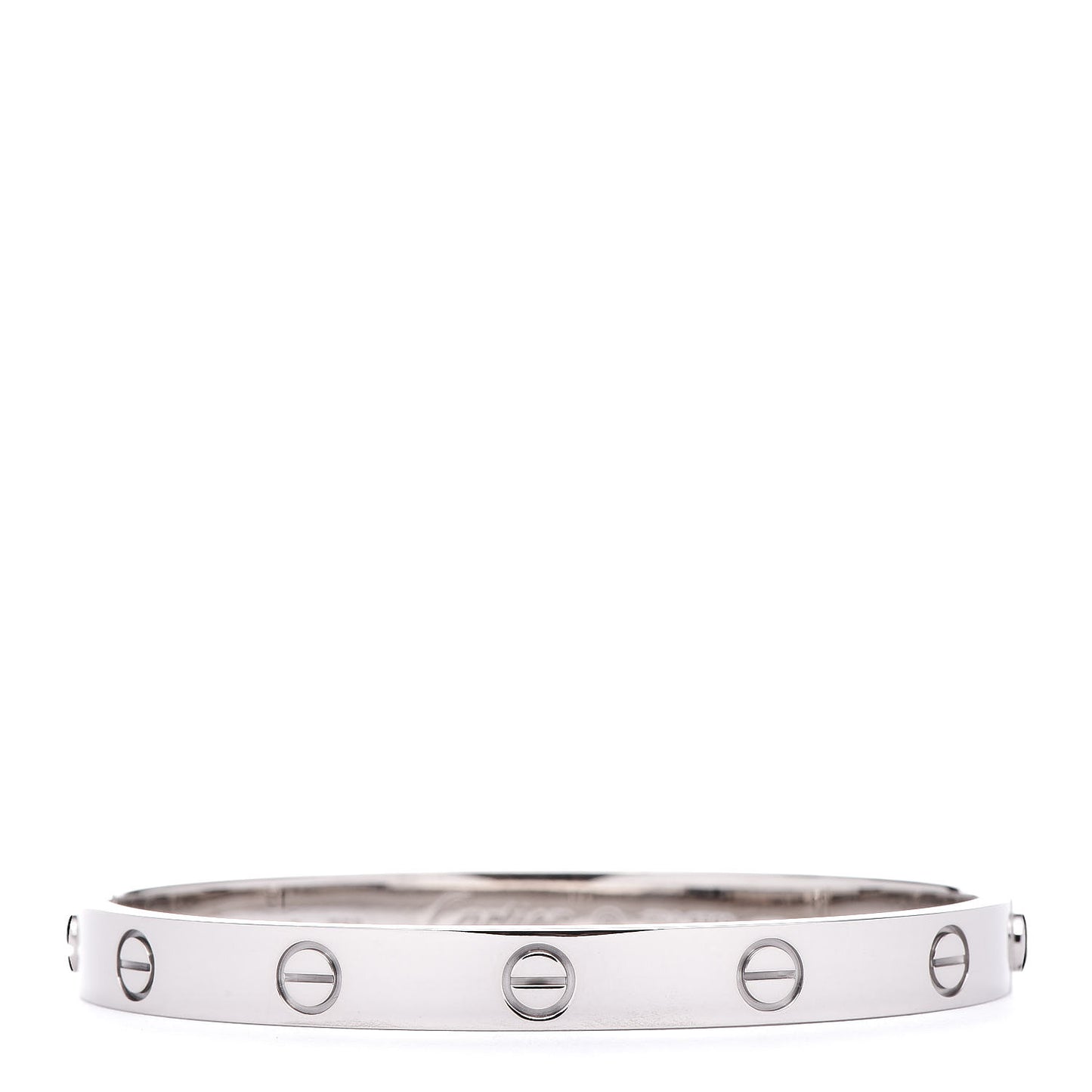 18K White Gold LOVE Bracelet 17
