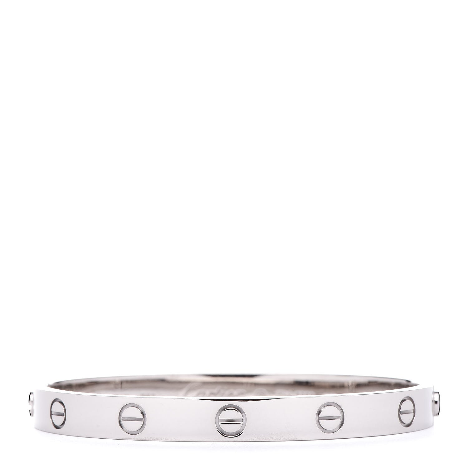 Cartier 18K White Gold LOVE Bracelet 17 1 of 8
