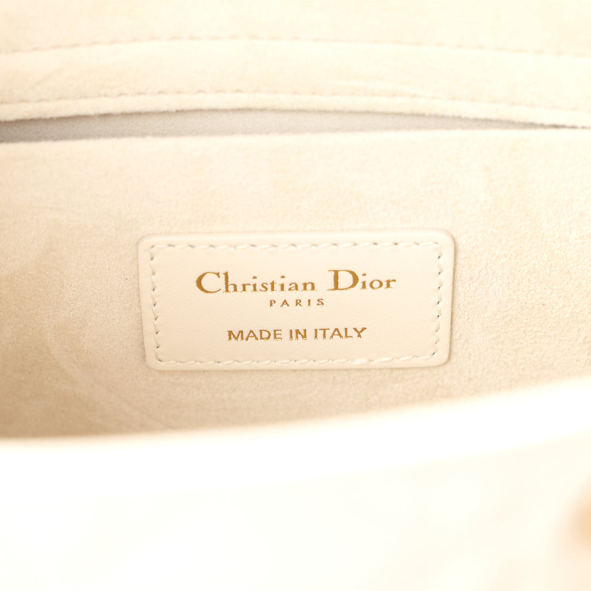 Christian Dior Lambskin Cannage Medium Lady D-Joy White 6 of 11