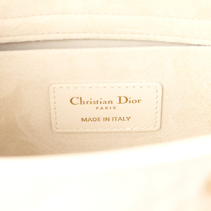 Christian Dior Lambskin Cannage Medium Lady D-Joy White 6 of 11