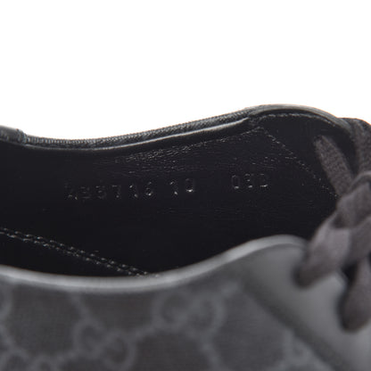 Gucci GG Supreme Monogram Mens Low Top Sneakers 10 Black 8 of 9