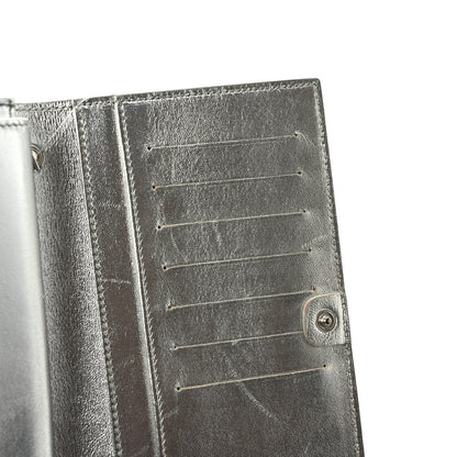 Fendi Metallic Calfskin Wallet On Chain Silver 8 of 9