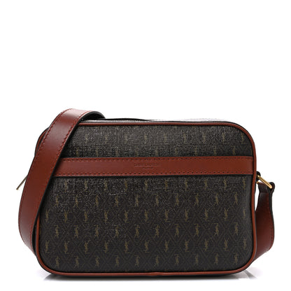 Saint Laurent Canvas Smooth Calfskin Le Monogramme Camera Bag Chestnut 1 of 10