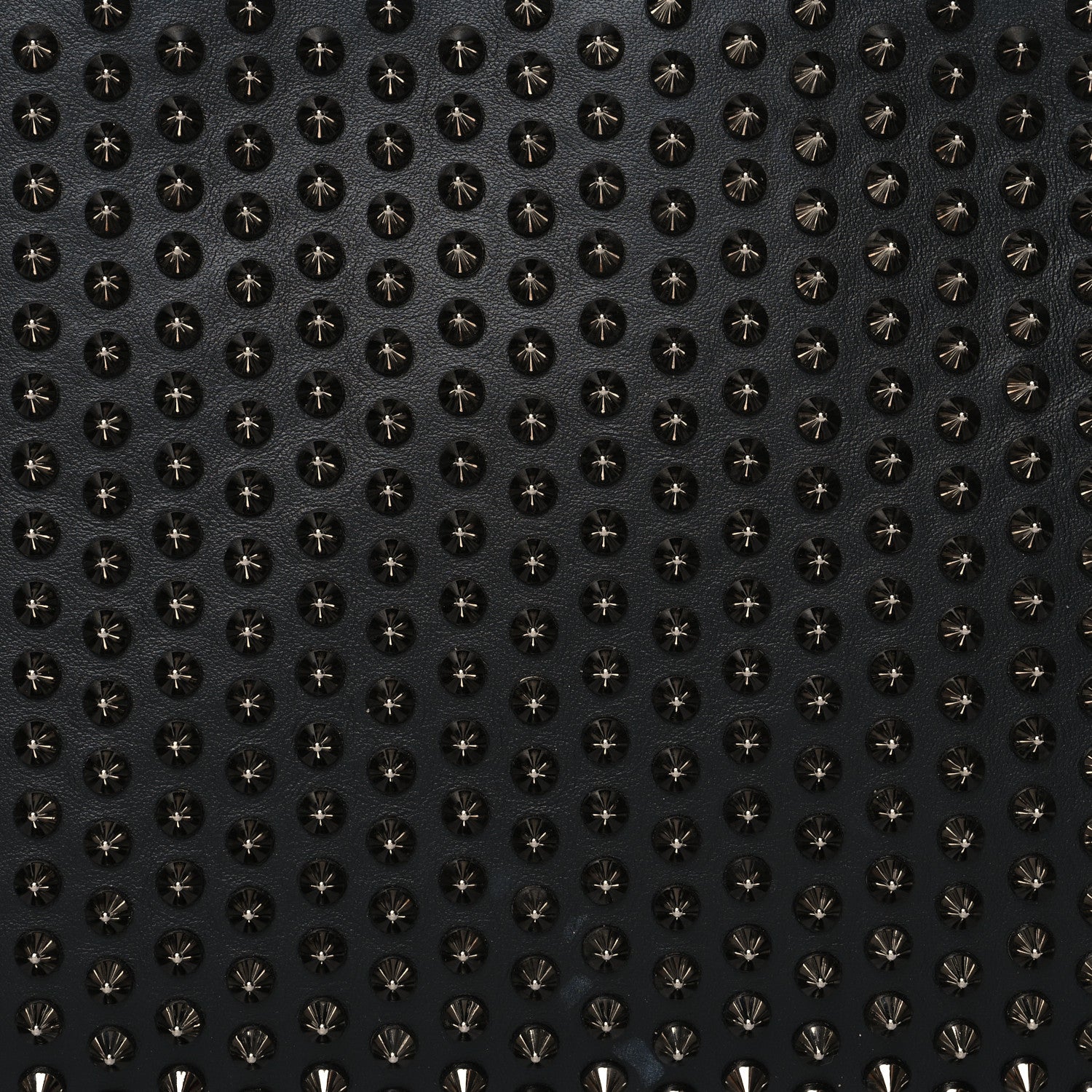 Christian Louboutin Calfskin Studded Loubiposh Clutch Black 7 of 9