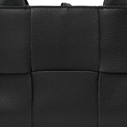 Bottega Veneta Grained Calfskin Maxi Intrecciato Mini Arco Tote Black 9 of 11