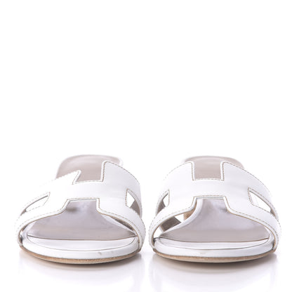 Hermes Calfskin Oasis Sandals 35.5 White 2 of 12
