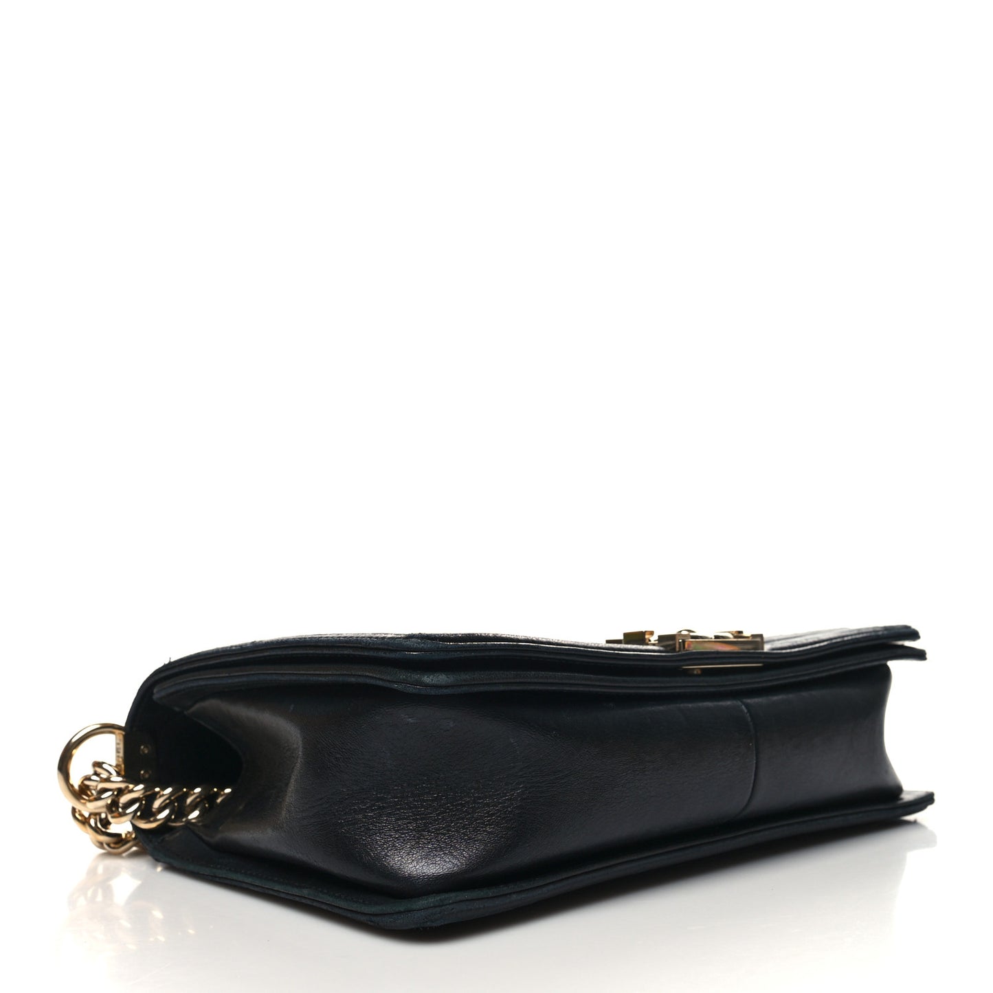 Lambskin Quilted New Medium Boy Flap Black