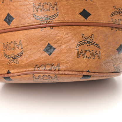 MCM Visetos Drawstring Bucket Bag Cognac 5 of 5