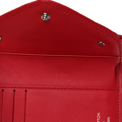 Louis Vuitton Calfskin New Wave Compact Wallet Rouge 7 of 8