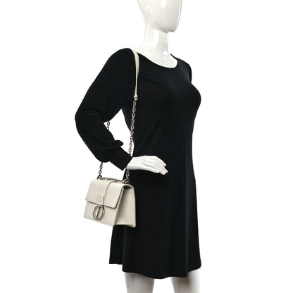 Christian Dior Grained Calfskin 30 Montaigne Chain Flap Bag White 2 of 13
