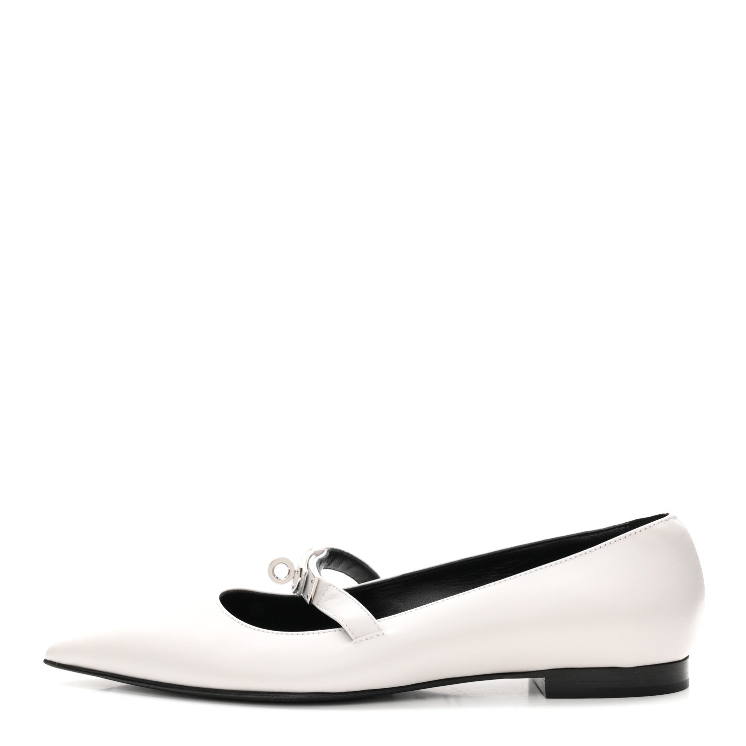 Hermes Calfskin Kelly Ballet Flat 38 Gris Clair 1 of 9