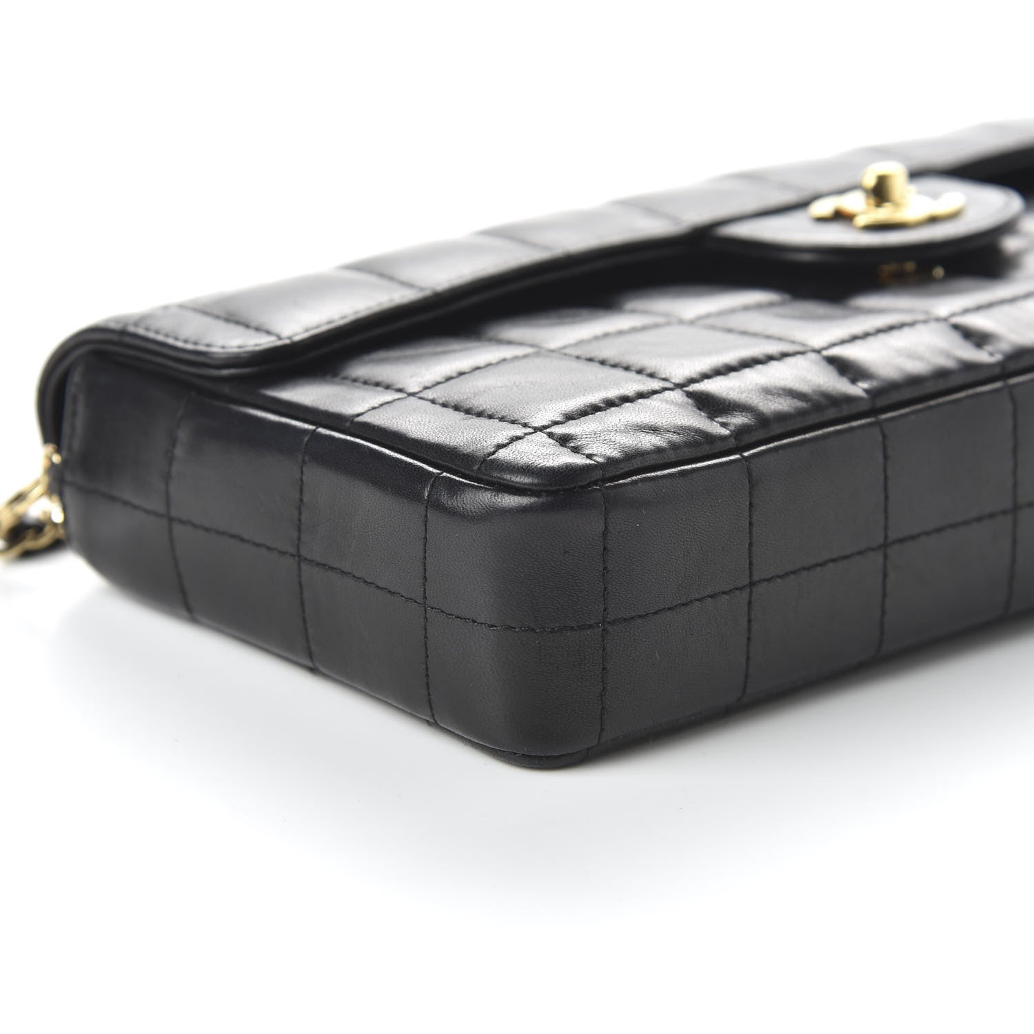 Chanel Lambskin East West Chocolate Bar Flap Black 6 of 11