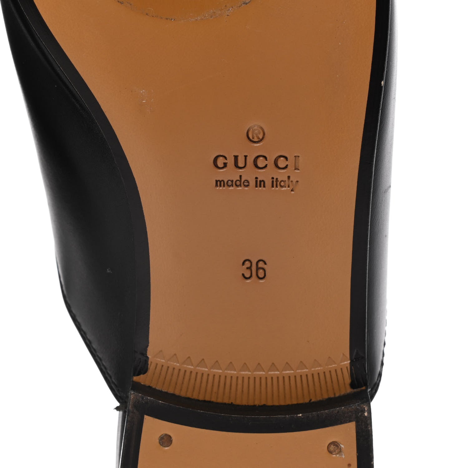Gucci Calfskin Womens Princetown Slippers 36 Black 8 of 15
