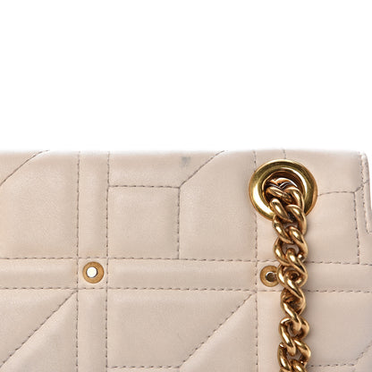 Gucci Calfskin Matelasse Studded Medium GG Marmont Shoulder Bag White 13 of 17