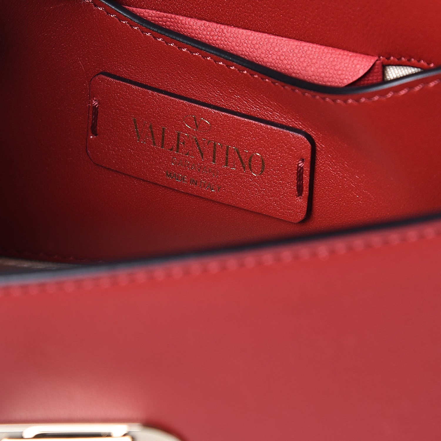 Valentino Garavani Vitello Mini Rockstud Crossbody Bag Rosso Valentino 6 of 9