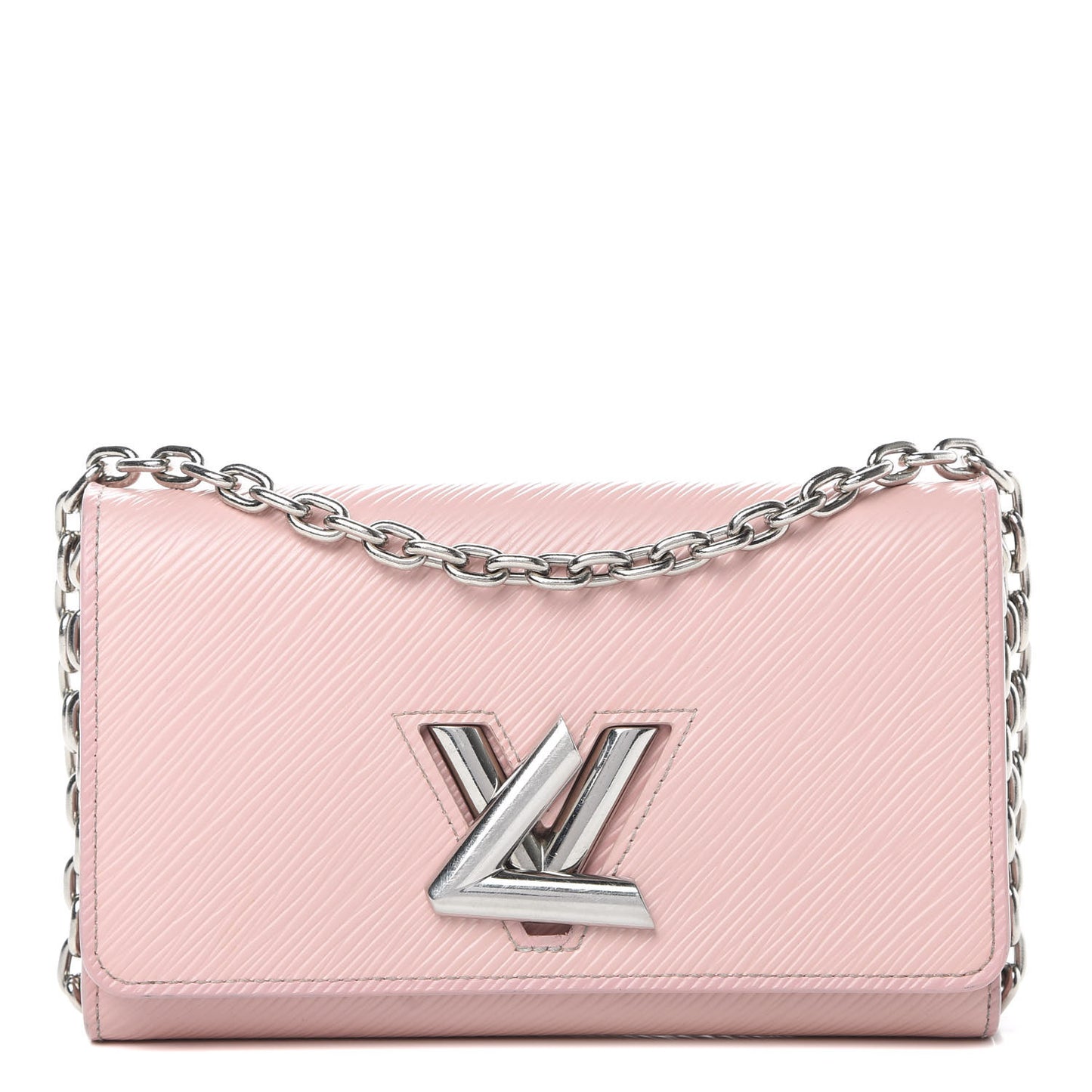 Epi Twist Chain Wallet Rose Ballerine