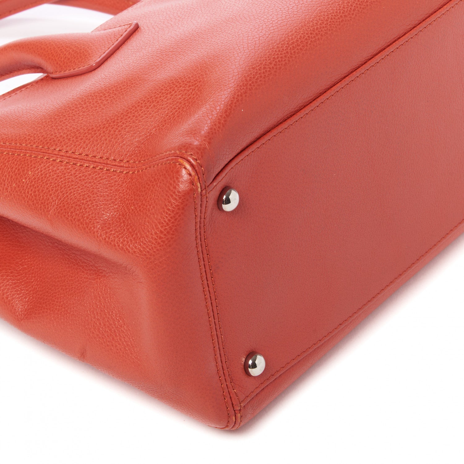 Chanel Calfskin Small Cerf Executive Shopper Tote Red 5 of 9