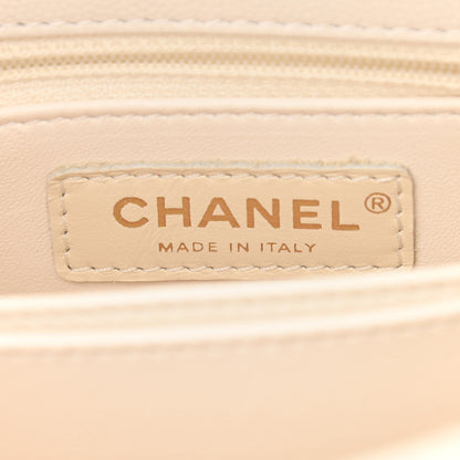 Chanel Caviar Quilted Mini Coco Handle Flap White 6 of 9