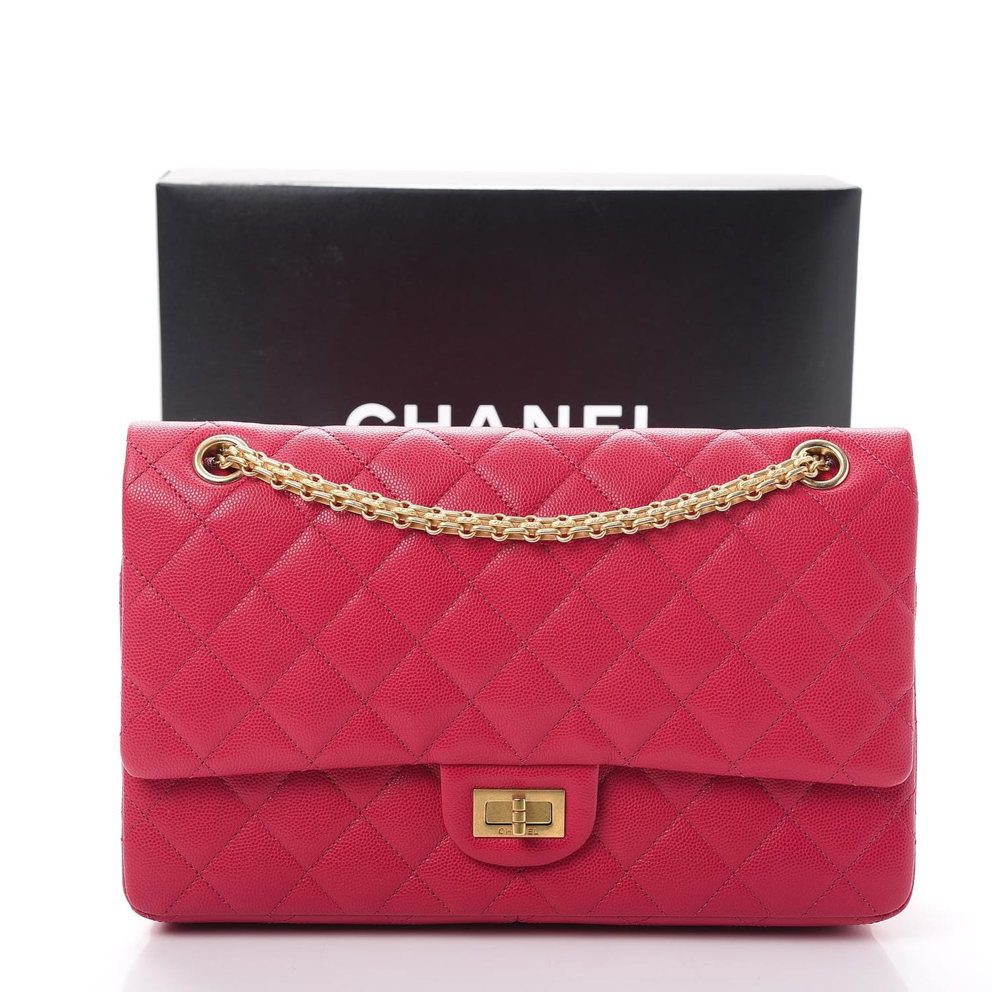 Caviar Quilted 2.55 Reissue 226 Flap Fuchsia